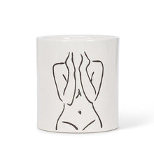 Load image into Gallery viewer, planter-ceramic with design
