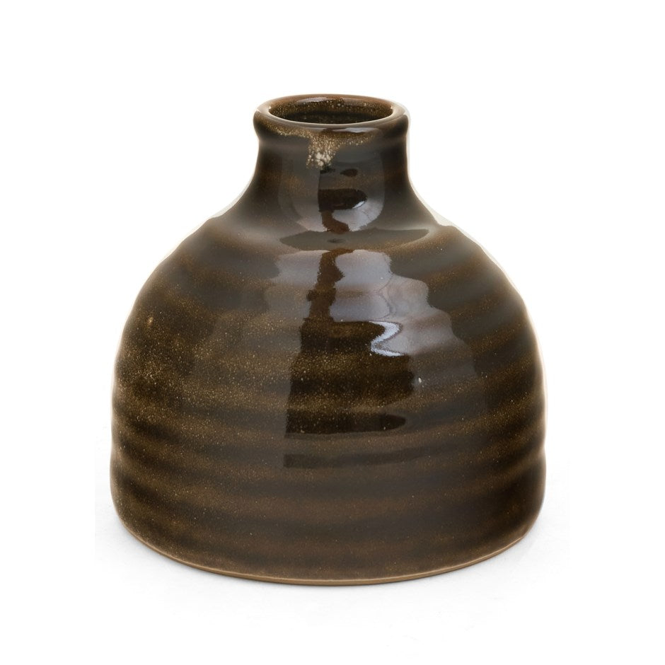 vase-dark brown