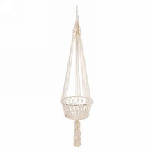 Load image into Gallery viewer, Hanging macrame planter
