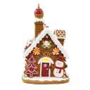 Holiday gingerbread with sparkles decor