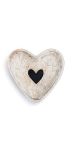 wood heart bowl