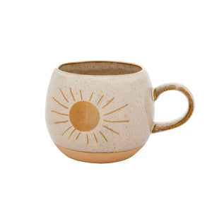 mug- round stoneware sun/ moon