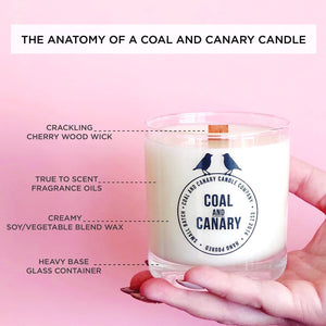 Coal & Canary 8oz.  wood wick candle