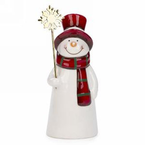 snowman with gold star