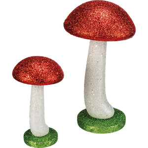 glitter mushroom set