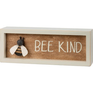 wood signs- bee
