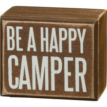 Load image into Gallery viewer, box sign-camping theme
