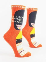 Load image into Gallery viewer, Blue Q woman’s crew socks
