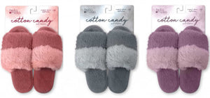 hello mello cotton candy puff slippers